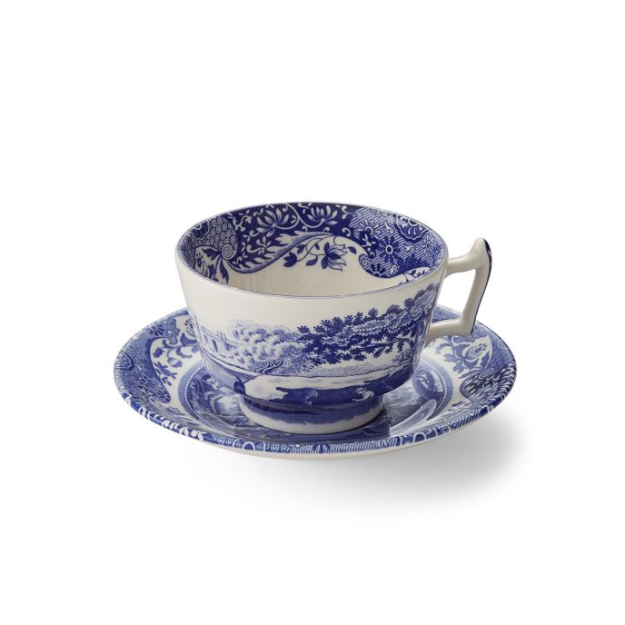 Blue Italian Breakfast Cup & Saucer