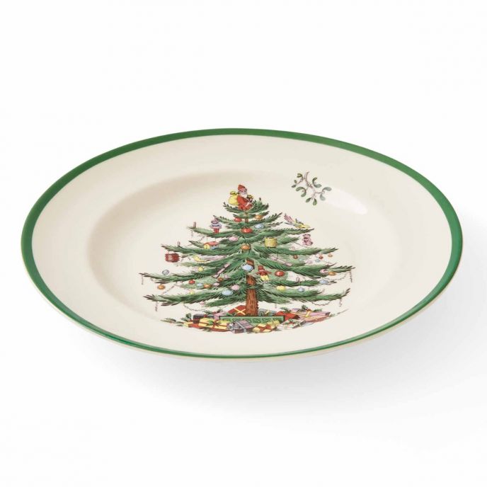 Christmas Tree Set of 4 Dinner Plates