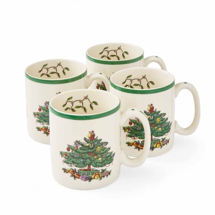 Christmas Tree Set of 4 Mugs