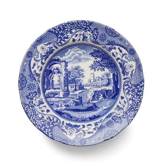 Blue Italian Soup Plate