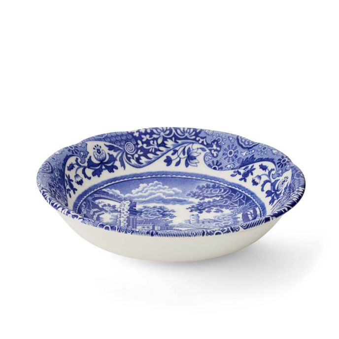 Blue Italian Cereal Bowl, 15cm