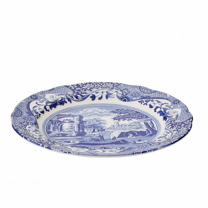 Blue Italian Dinner Plate 27 cm