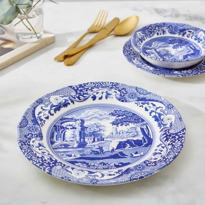 Spode Blue Italian Small Dinner Plate, 23cm