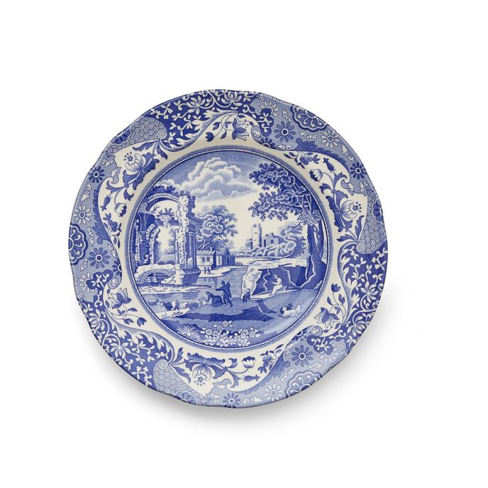 Blue Italian Set of 4 Small Dinner Plates