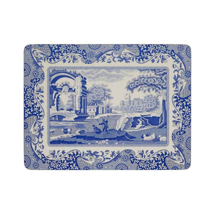 Spode Blue Italian Set of 6 Placements