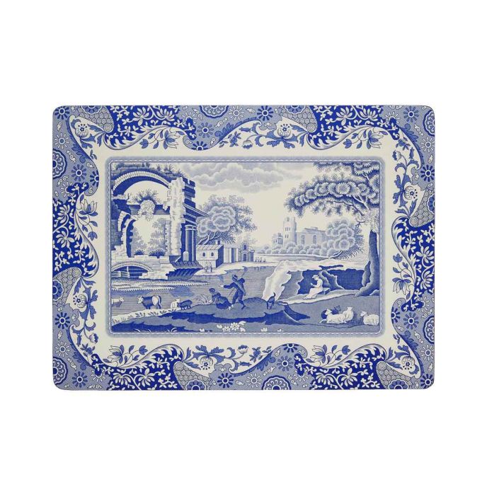 Blue Italian Set of 4 Placemats