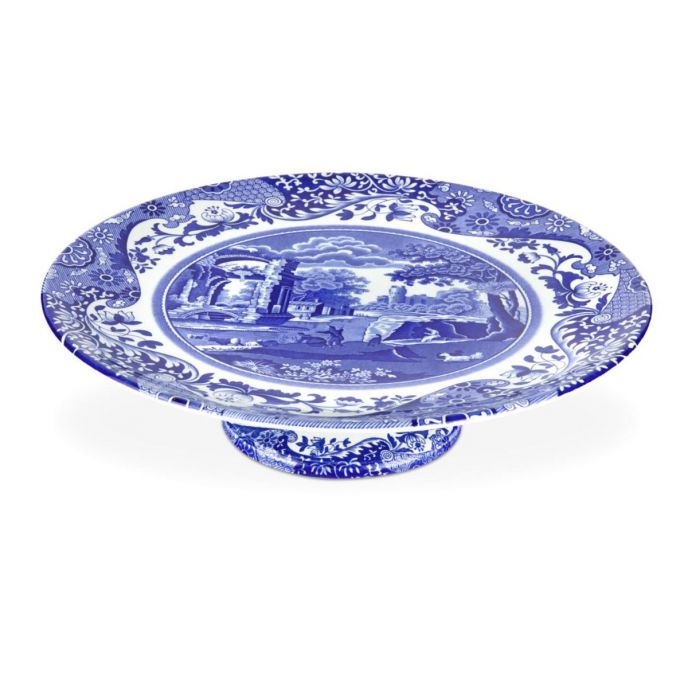 Spode Blue Italian Footed Cake Stand