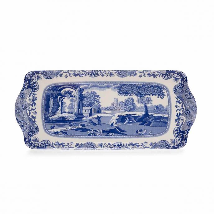 Spode Blue Italian Melamine Sandwich Tray