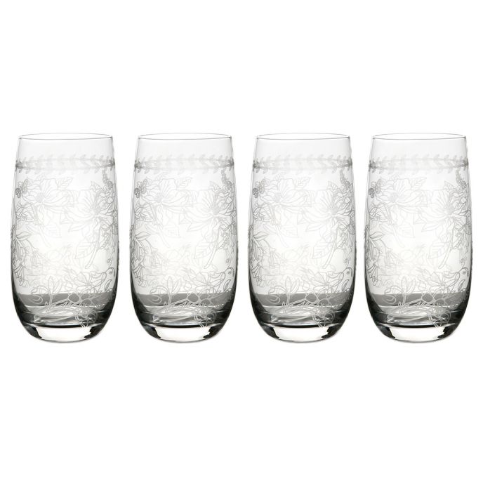 Botanic Garden Set of 4 Highball Glasses