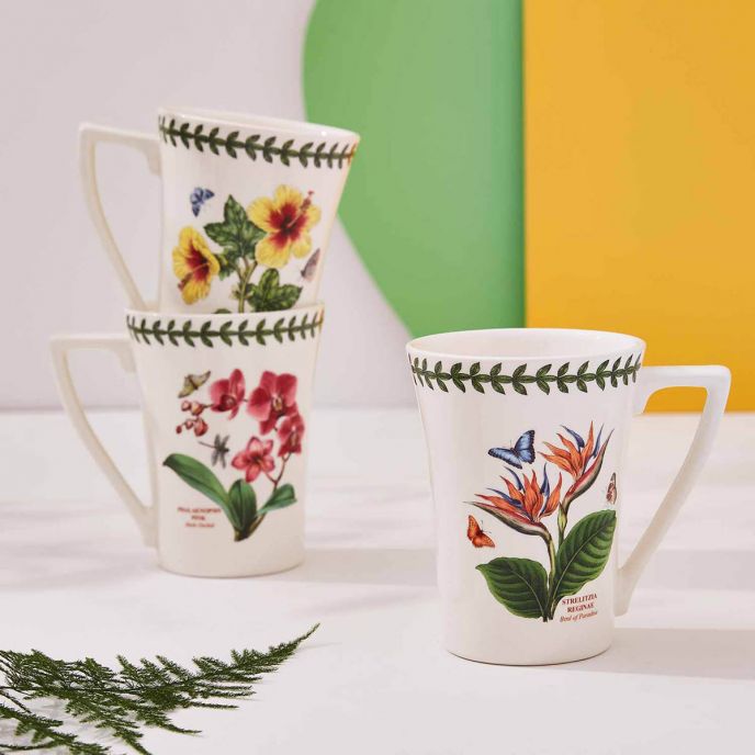 Exotic Botanic Garden Set of 6 Mandarin Mugs