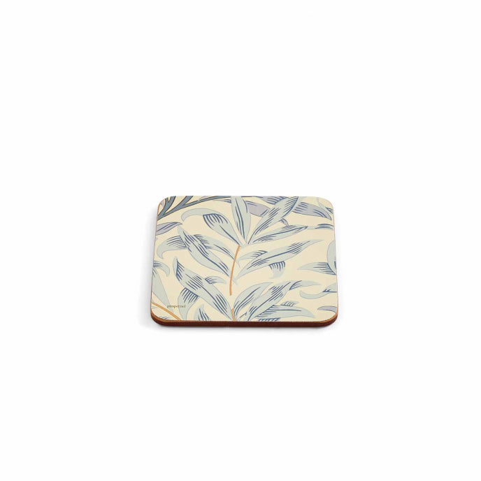 Morris & Co Willow Bough 6 Coasters, Blue