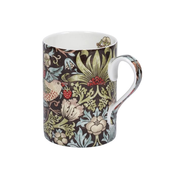 Morris & Co. Strawberry Thief Mug, Chocolate