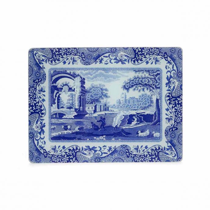 Spode Blue Italian Glass Worktop Saver