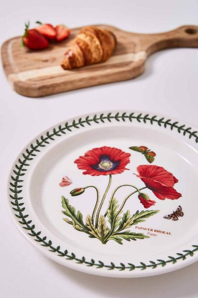 Botanic Garden Poppy Set of 6 Dinner Plates