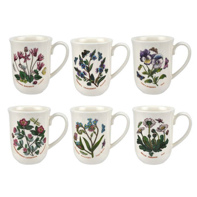 Botanic Garden Set of 6 Tulip Beaker Mugs