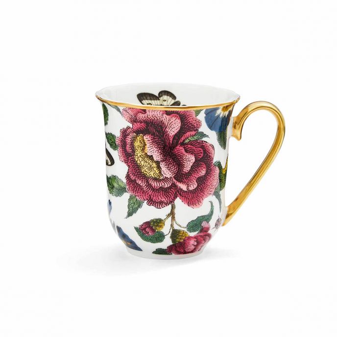 Creatures of Curiosity White Floral Mug