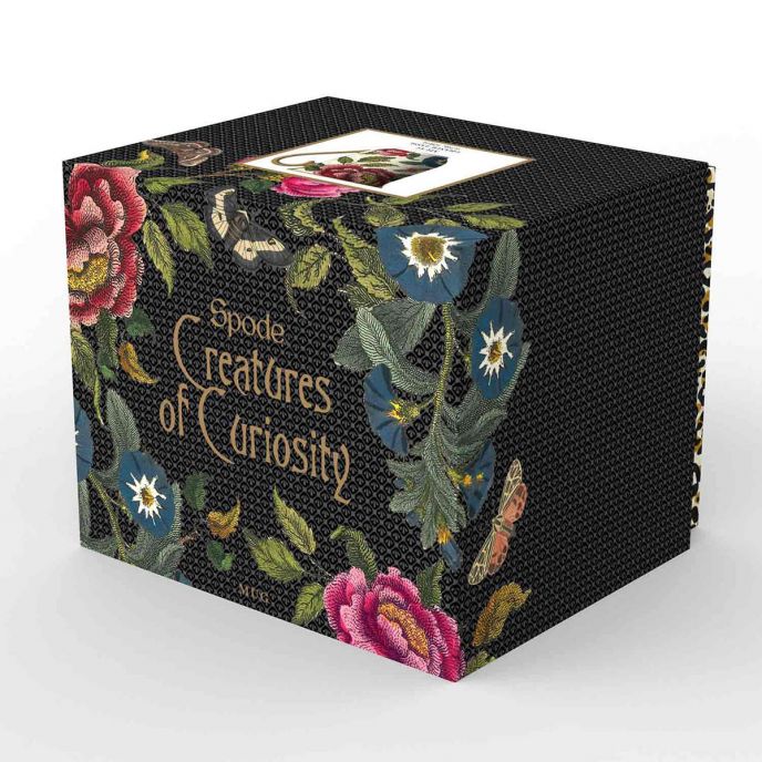 Creatures of Curiosity Black Floral Mug