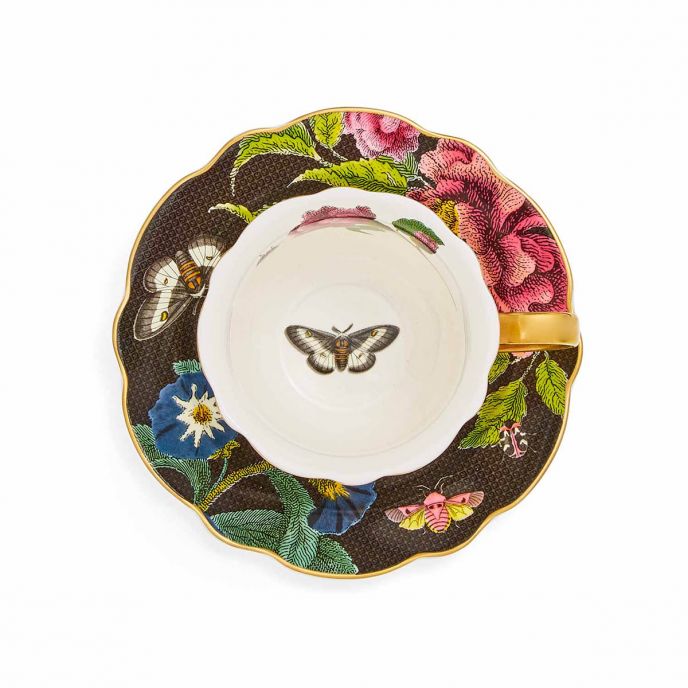 Creatures of Curiosity Dark Teacup & Saucer