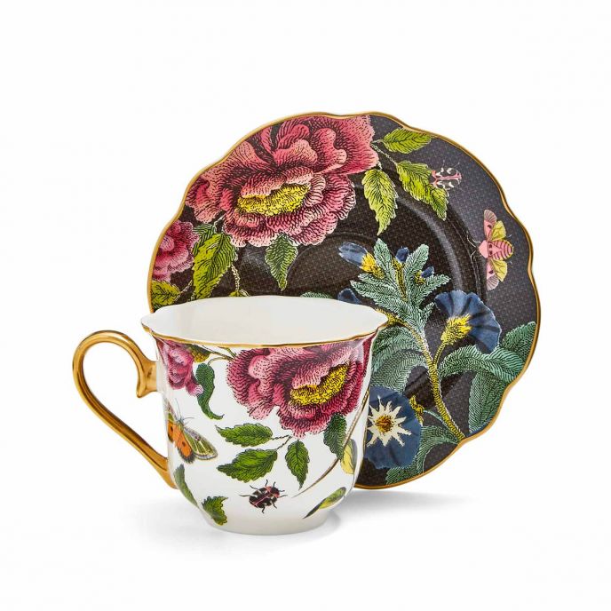 Creatures of Curiosity Dark Teacup & Saucer