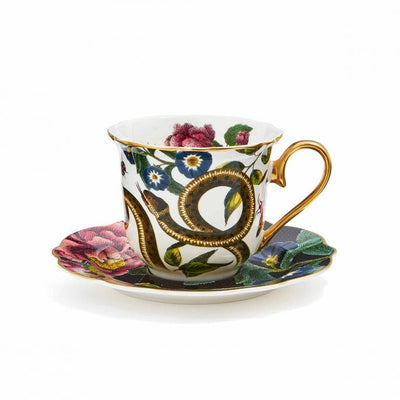 Creatures of Curiosity Dark Teacup & Saucer