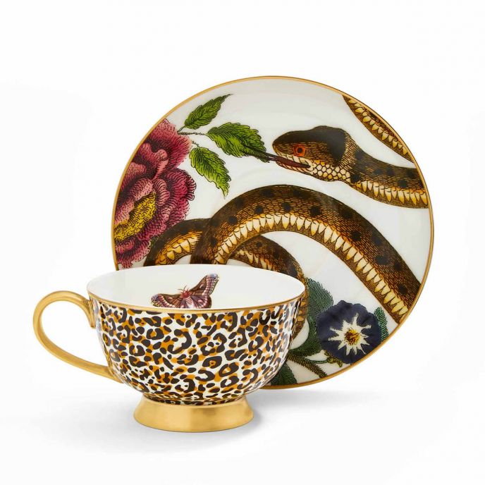 Creatures of Curiosity Leopard Cup & Saucer