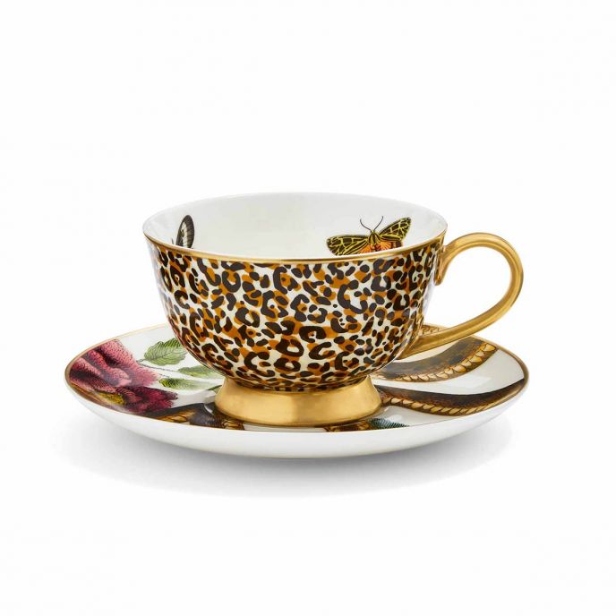 Creatures of Curiosity Leopard Cup & Saucer