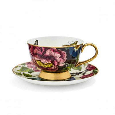 Creatures of Curiosity Dark Teacup & Saucer