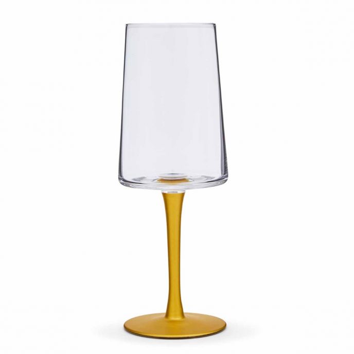 Creatures of Curiosity Gold Stem Wine Glasses