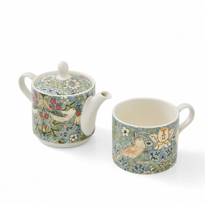 Morris & Co. Strawberry Thief Tea Set for One