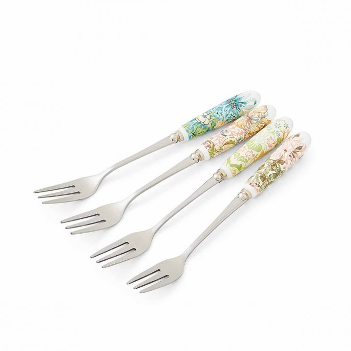 Morris & Co. Set of 4 Pastry Forks