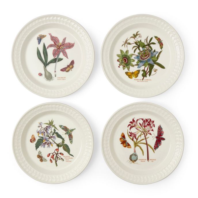 Botanic Garden Papilio set of 4 Dinner Plates