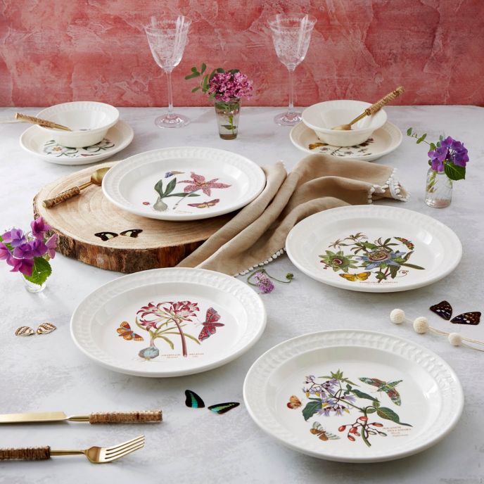 Botanic Garden Papilio set of 4 Dinner Plates