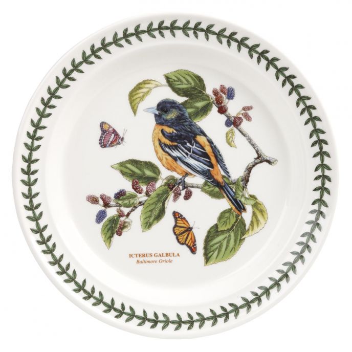 Portmeirion Botanic Garden Birds Plate 10 Inch Baltimore Oriole