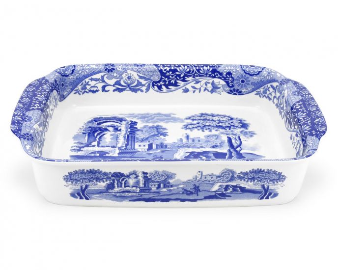 Blue Italian Rectangular Dish