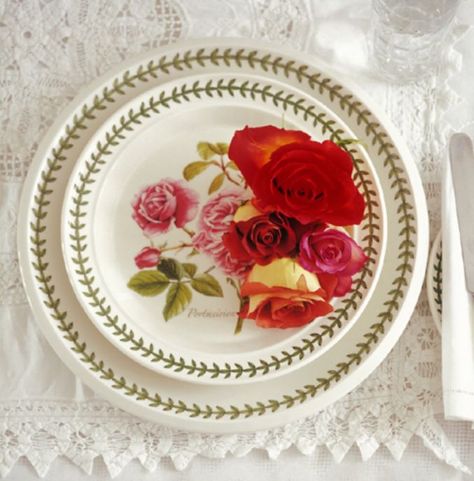 Botanic Roses 12 Piece Dinner Set