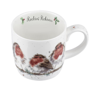 Cốc Royal Worcester Wrendale Designs Rockin Robins Fine Bone China Mug