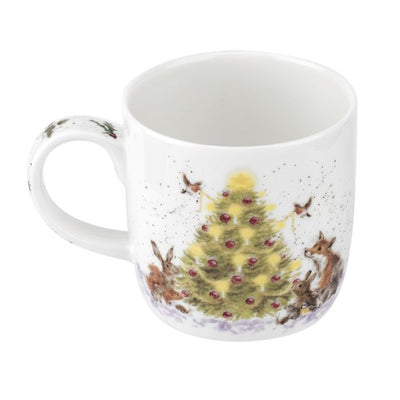 Royal Worcester Wrendale Designs Oh Christmas Tree Fine Bone China Cốc