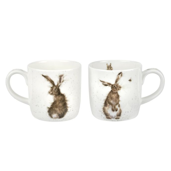 ĐỘC QUYỀN của Wrendale Designs Hare &amp; the Bee Mug và Bộ nến